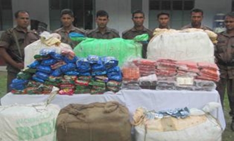 পাঁচবিবিতে ভারতীয় পণ্য আটক
