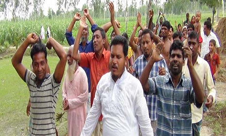 প্রণব মুখার্জিকে অভিনন্দন জানিয়ে ছিটমহলবাসীর মিছিল
