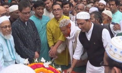 সৈয়দ ওয়াহিদুল ইসলামের রাষ্ট্রীয় মর্যাদা দাফন সম্পন্ন
