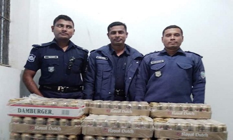 বাঞ্ছারামপুরে সহস্রাধিক বিয়ার ক্যান উদ্ধার