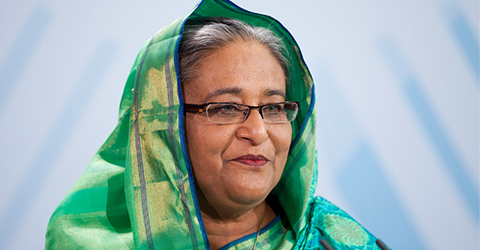 টুঙ্গিপাড়ায় পৌঁছেছেন প্রধানমন্ত্রী