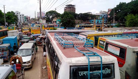 ব্রাহ্মণবাড়িয়ায় পরিবহন ধর্মঘট প্রত্যাহার