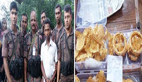 পাখিভ্যানে লুকিয়ে রাখা আড়াই কেজি স্বর্ণালঙ্কার উদ্ধার