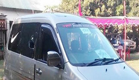 ফরিদপুরে সাজেদা চৌধুরীর গাড়ি বহরে হামলা