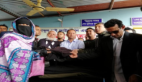 রায়পুরে শীতবস্ত্র বিতরণ