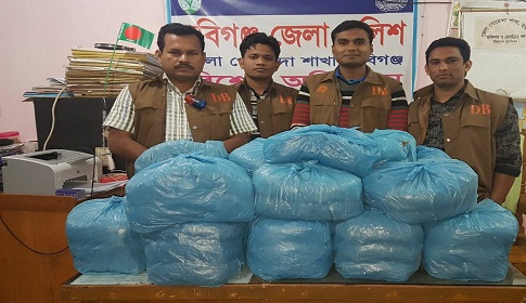 হবিগঞ্জে ৪২ কেজি গাঁজা জব্দ, বিক্রেতার পলায়ন