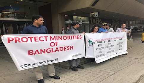 টরন্টোয় সংখ্যালঘুদের বিক্ষোভ