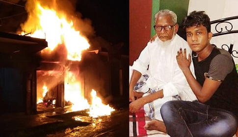 নোয়াখালীতে অগ্নিকাণ্ডে দুই দোকান পুড়ে ছাই