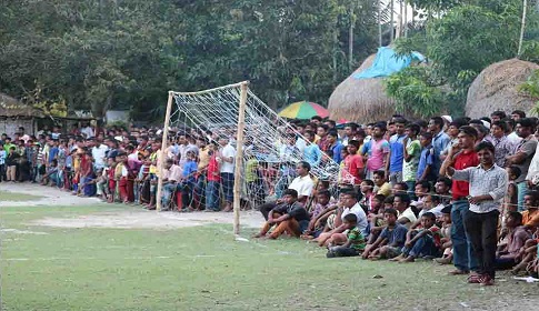 রাজারহাটে শেখ রাসেল স্মৃতি ফুটবল টুর্ণামেন্টের ফাইনাল