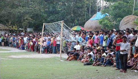 রাজারহাটে শেখ রাসেল স্মৃতি ফুটবল টুর্ণামেন্টের ফাইনাল 