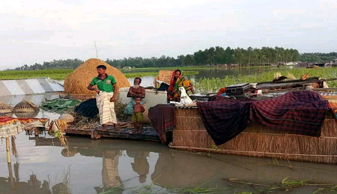 ফুলে ওঠেছে যমুনার পানি, বন্ধি হাজারও মানুষ