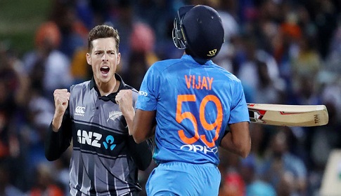 ভারতকে হারিয়ে নিউজিল্যান্ডের সিরিজ জয়