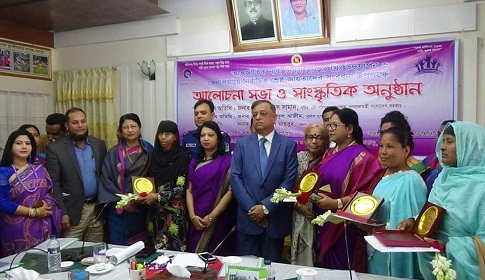 শেরপুরে আন্তর্জাতিক নারী দিবসে ৫ জয়িতাকে সংবর্ধনা