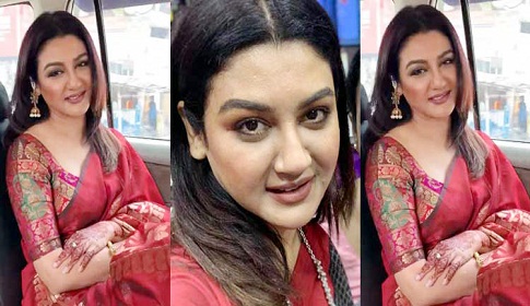 বৈশাখী সাজে রঙিন জয়ার শুভেচ্ছা