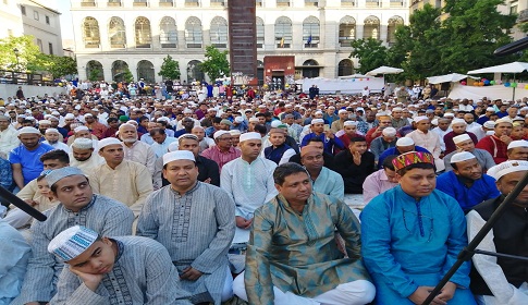 উৎসাহ উদ্দীপনায় স্পেনে ঈদুল ফিতর উদযাপন