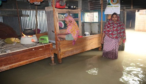 বন্যায় বিপর্যস্ত জামালপুরের আড়াই লাখ মানুষ 