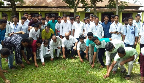 কেন্দুয়া সরকারি কলেজে পরিষ্কার পরিচ্ছন্ন কর্মসূচি