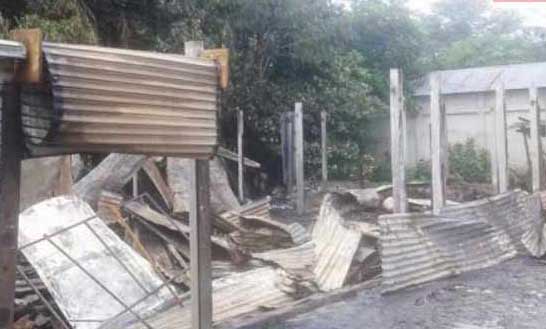 কমলনগরে বাজারে আগুন, ৫ দোকান পুড়ে ক্ষয়ক্ষতি ৩৫ লাখ টাকা