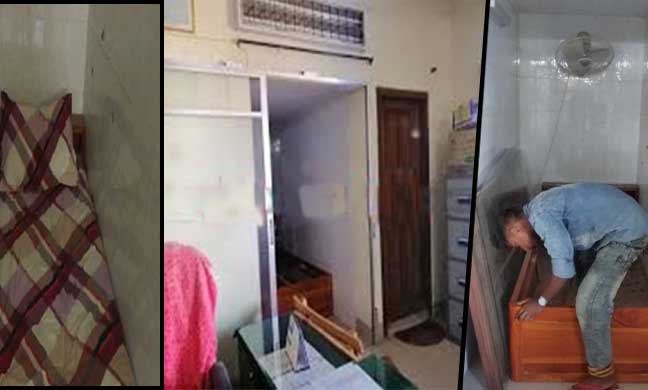 এবার বিশ্ববিদ্যালয় শিক্ষকের কক্ষে গোপন কামরার সন্ধান