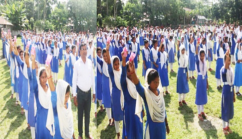রাজিহার মাধ্যমিক বিদ্যালয়ে ব্র্যাকের ওয়াশ কর্মসূচি প্রকল্পের উদ্বোধন