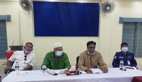 কেন্দুয়ায় করোনা মোকাবেলায় আ. লীগের সংবাদ সম্মেলন