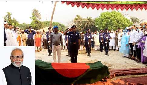 মা-বাবার কবরের পাশে শায়িত সাবেক ভূমিমন্ত্রী শামসুর রহমান শরীফ