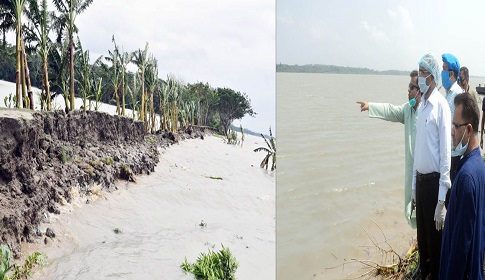 আমফানের আঘাতে নিশ্চিহ্ন বেড়িবাঁধ, চরম আতঙ্কে হাজারো পরিবার