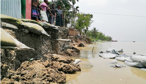 যমুনায় পানি বেড়ে অর্ধশত পরিবার গৃহহীন, ভাঙনের ঝুঁকিতে ৯ প্রতিষ্ঠান