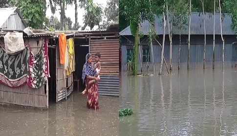 জামালপুরে পানিবন্দি দেড়লাখ মানুষ, শুকনো খাবার ও বিশুদ্ধ পানি সংকট