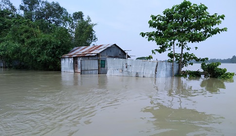 জামালপুরে সাড়ে ৪ লাখ মানুষ পানিবন্দী, খাবার ও বিশুদ্ধ পানির সংকট
