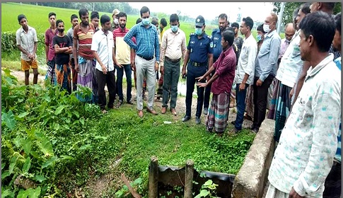 গৌরীপুরে জলাবদ্ধতা নিরসন করে ফসলি জমি রক্ষায় স্মারকলিপি প্রদান