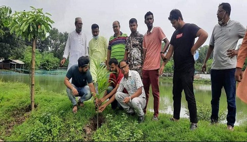 সান্তাহারে ‘বিপিয়ান’ এর উদ্যোগে বৃক্ষ রোপন কর্মসূচি