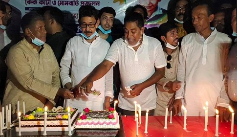 শরীয়তপুরে সাংসদ ইকবাল হোসেন অপুর নেতৃত্বে শেখ রাসেলের জন্মদিন পালন