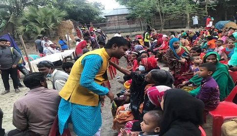 নওগাঁ পৌরসভার মেয়র পদে মনোনয়ন প্রত্যাশী জেলা যুবলীগ নেতা বিমানের গণসংযোগ