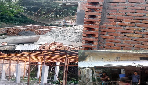 বরিশালে সরকারী সম্পত্তি দখল করে পাকা স্থাপনা নির্মাণ