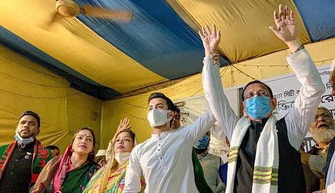 চসিক নির্বাচনে নৌকার সমর্থনে নির্বাচনী সভায় ফারাজ করিম