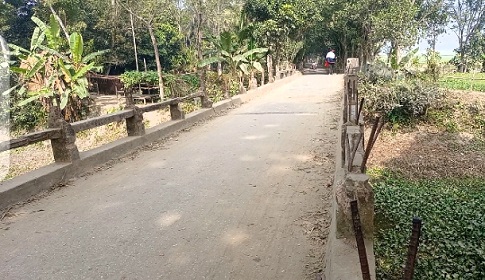 সালথার ভাবুকদিয়া খালের ব্রীজটি পুনঃনির্মাণের দাবি এলাকাবাসীর