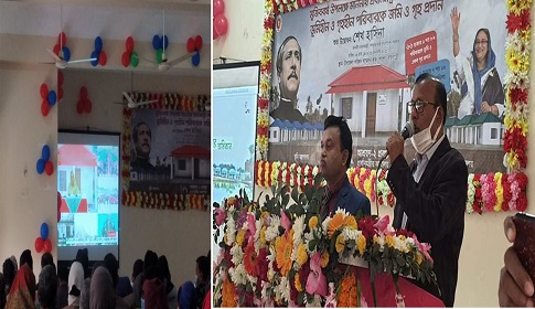 পাংশায় ভূমিহীন ও গৃহহীনদের ঘর প্রদান