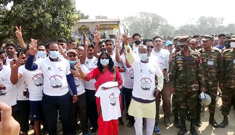 নিয়ামতপুরে মুজিব শতবর্ষ উপলক্ষে ডিজিটাল ম্যারাথনের উদ্বোধন