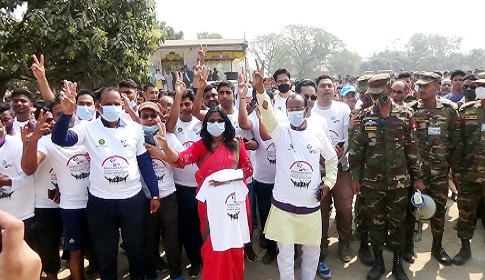 নিয়ামতপুরে মুজিব শতবর্ষ উপলক্ষে ডিজিটাল ম্যারাথনের উদ্বোধন