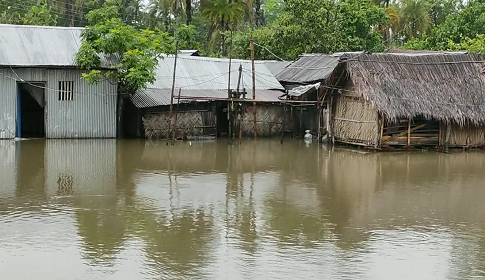 ভারি বর্ষণে বাগেরহাট শহরসহ নিম্নাঞ্চল প্লাবিত