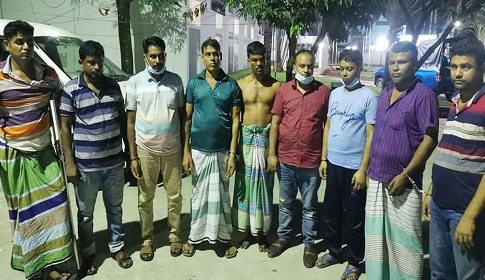 আশুলিয়ায় ১৭ স্বর্ণের দোকানে ডাকাতির ঘটনায় ৯ ডাকাত গ্রেফতার