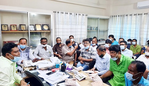 শারদীয় দুর্গোৎসব উপলক্ষে ঈশ্বরদী থানা পুলিশের মতবিনিময়