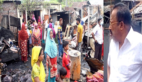 ঈশ্বরদীতে অগ্নিকাণ্ডে দুটি বাড়ি পুড়ে ছাই