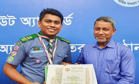 রাষ্ট্রপতি অ্যাওয়ার্ড পেলেন নোয়াখালীর ইফতেখার