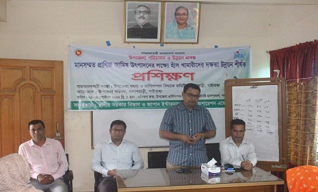 পলাশবাড়ীতে হাঁস খামারীদের দক্ষতা উন্নয়ন শীর্ষক প্রশিক্ষণ