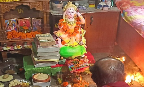 ধামরাইয়ে চার শতাধিক মন্দিরে সরস্বতী পূজা অনুষ্ঠিত