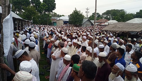 সালথায় বীর মুক্তিযোদ্ধা বদিউজ্জামান মোল্যার দাফন সম্পন্ন