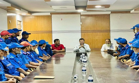 পাংশায় গ্রাম পুলিশের সাথে উপজেলা নির্বাহী অফিসারের মতবিনিময়