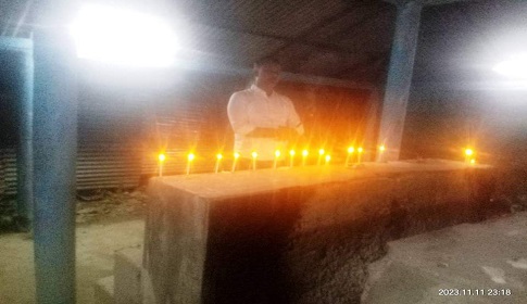 গলাচিপায় শ্মশান দিপাবলী উৎসব পালিত